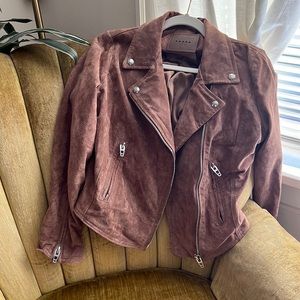 Blank NYC Suede Leather Moto Jacket